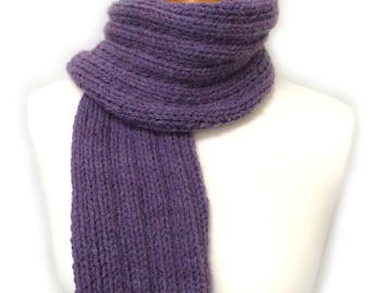 Beginner Rib Scarf Knitting Pattern WM2045