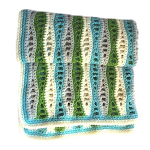 Sea Foam Baby Blanket Crochet Pattern WM2061 image 1