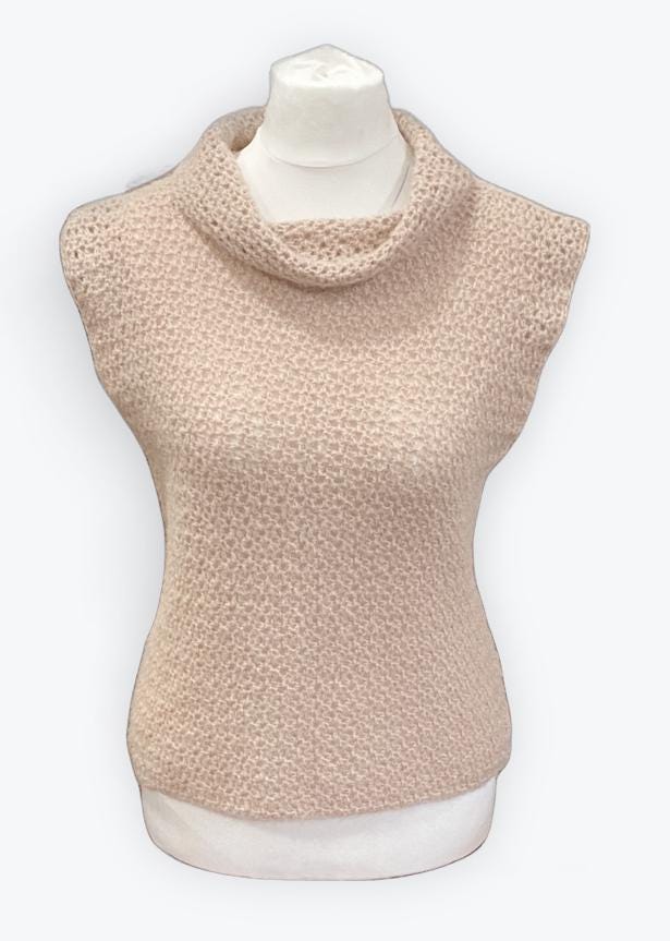 40 Crochet Tank Top Patterns with Halter Tops, Crop Tops, and Lacy Tees 36 Cowl Neck Tank Top Crochet Pattern Wm2171
