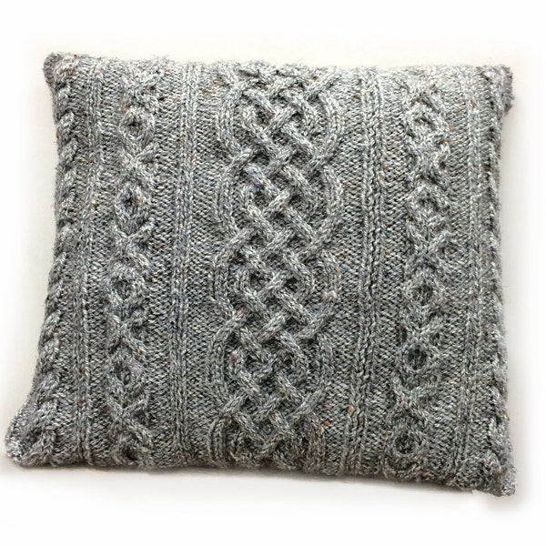 Easy Cabled Cushion Knitting Pattern WM2033