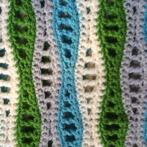 Sea Foam Baby Blanket Crochet Pattern WM2061 image 3