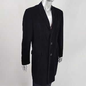 Vintage 90s JOSEPH HOMME Black Corduroy Jacket, Gothic Preppy