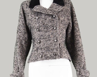 CHLOÉ Double-breasted wool-blend tweed coat | NET-A-PORTER