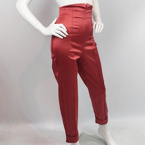 Summer Loose High Waist Linen Vintage Inspired Casual Pants 3668 Summer Loose High Waist Linen Vintage Inspired Casual Pants 3668