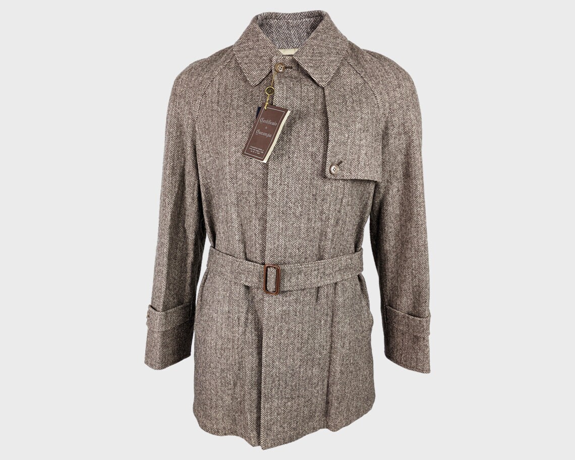Vintage 70s Tweed Coat Reversible Coat 
