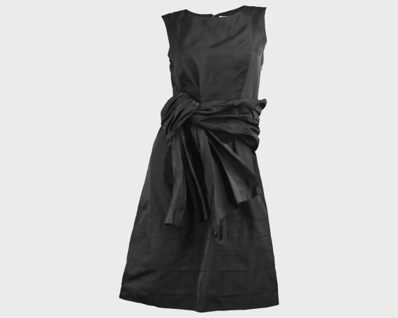 CHLOE Dress Black Silk Dress Cocktail Party Dress