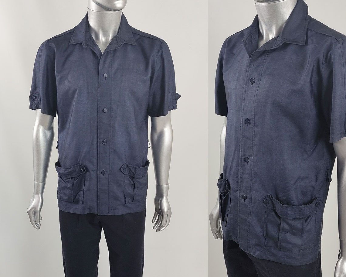 Mens Safari Short Sleeved Shirt without epaulets – Bobcaygeon