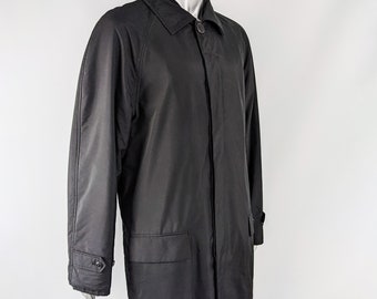 Vintage VERSACE Coat Versus Versace Jacket Black Faux Fur Collar