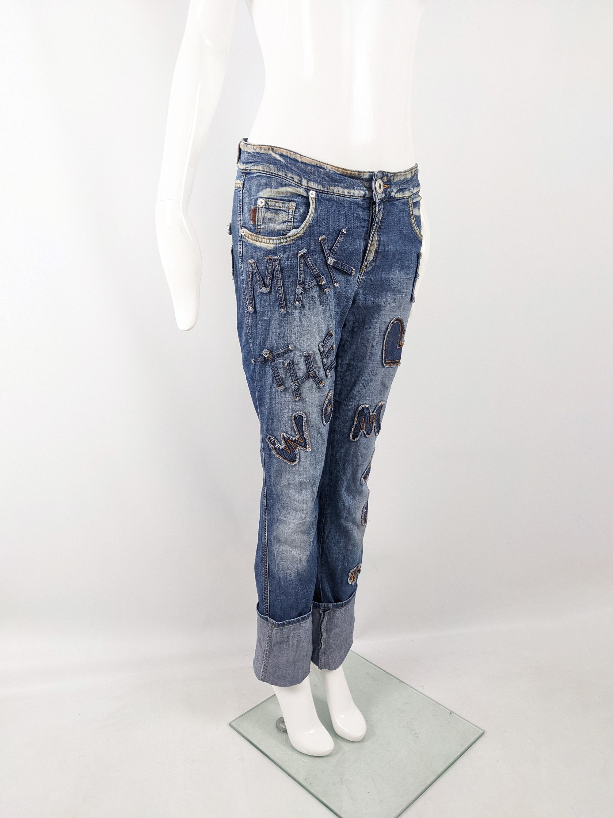 90s Y2K MOSCHINO JEANS デザイン フレアパンツ N870 90s Y2K MOSCHINO JEANS デザイン フレアパンツ N870
