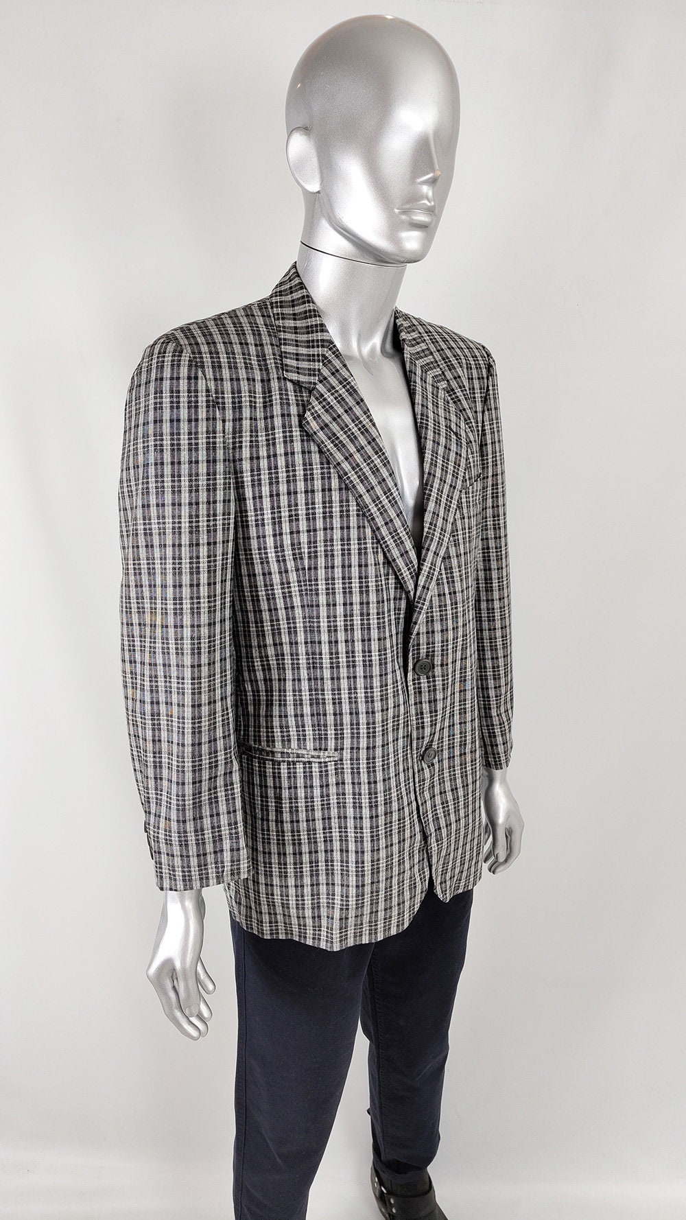 ジャケット・アウター 80s 90s \"M.Frattini\" linen blazer EURO ジャケット・アウター 80s 90s 