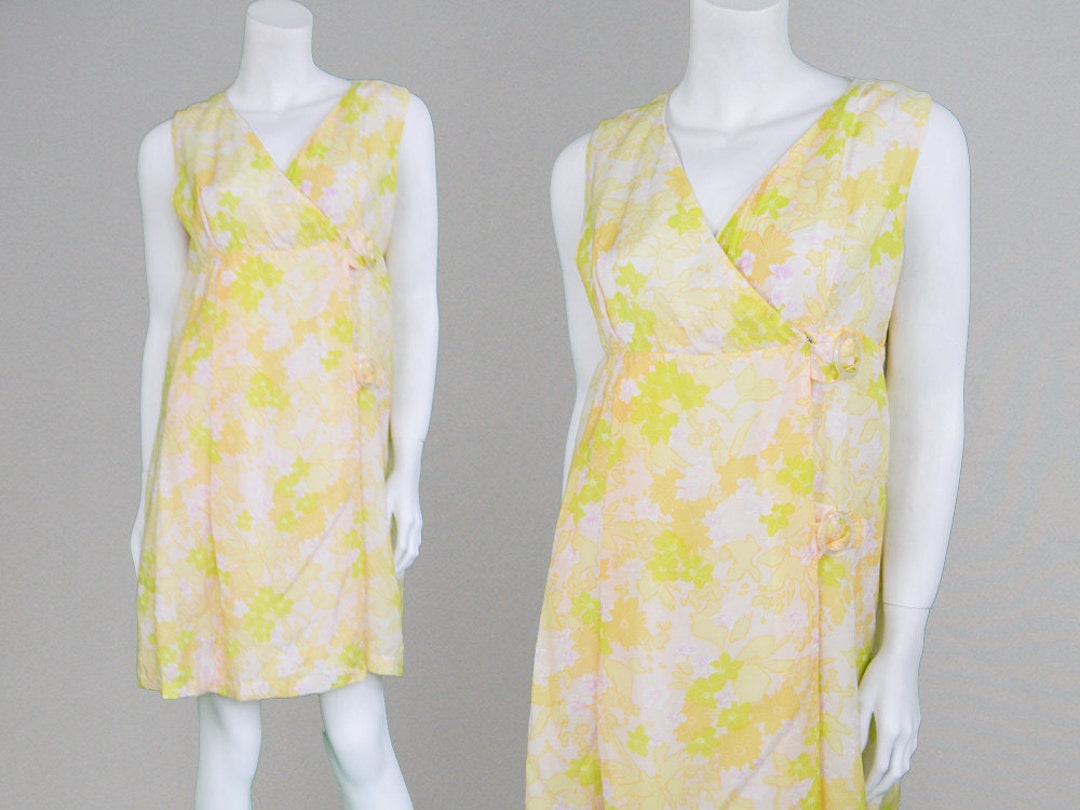 Vintage Pastel Floral Print Hoodie Dress