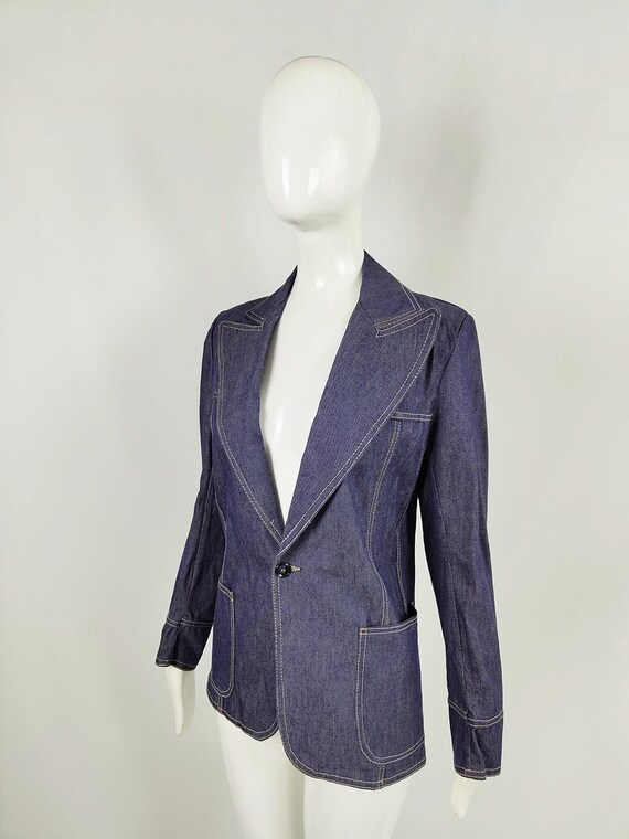 ジャケット・アウター vintage Rare 70s denim jacket indigo Vintage 1970s JCPenney Denim Jacket Indigo Blue w/ lining