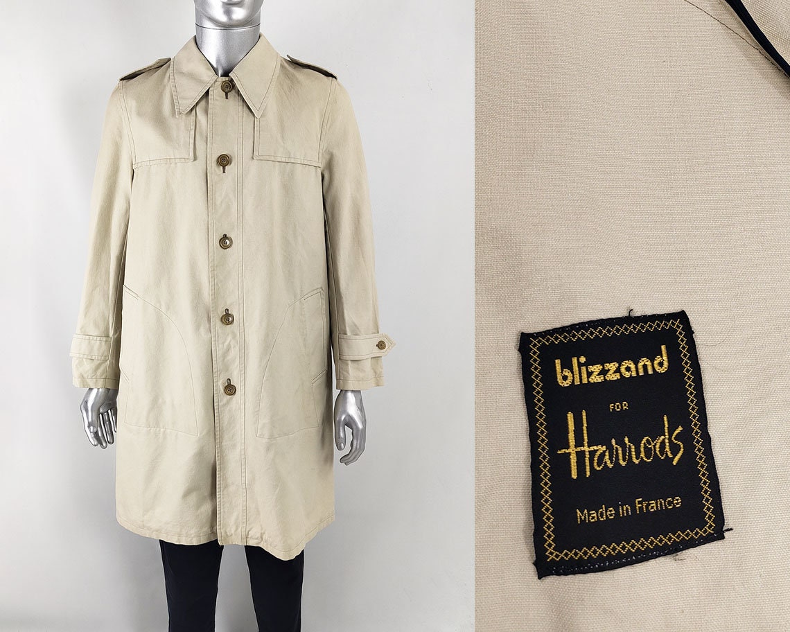 1960's Vintage Burberry for Harrods Trench Coat Authentic 