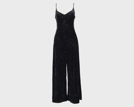 BETSEY JOHNSON Crushed Velour Black Panne Velvet