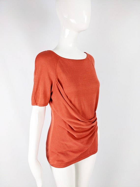 Vintage 80s VALENTINO Sweater Valentino Top Orang… - image 5