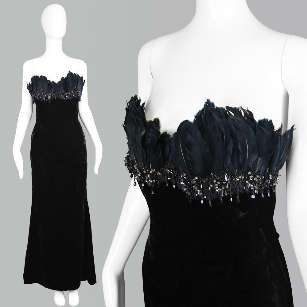 black velvet dress design