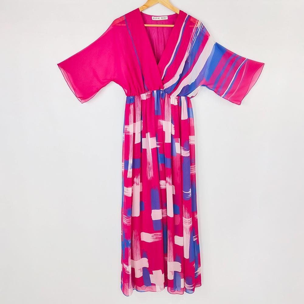 strapless open back dress Lace-Trim Satin Floral Maxi Dress Pink/Multi / Xs