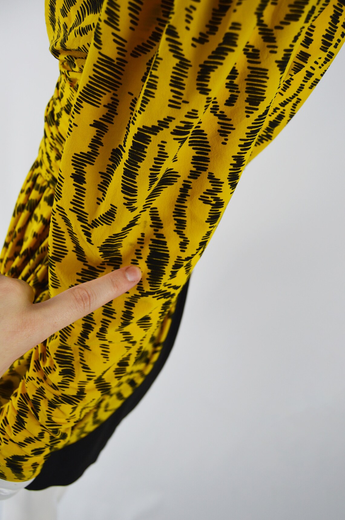 SAKS FIFTH AVENUE Yellow Silk 1980s Party Dress Soft Pleat | Etsy