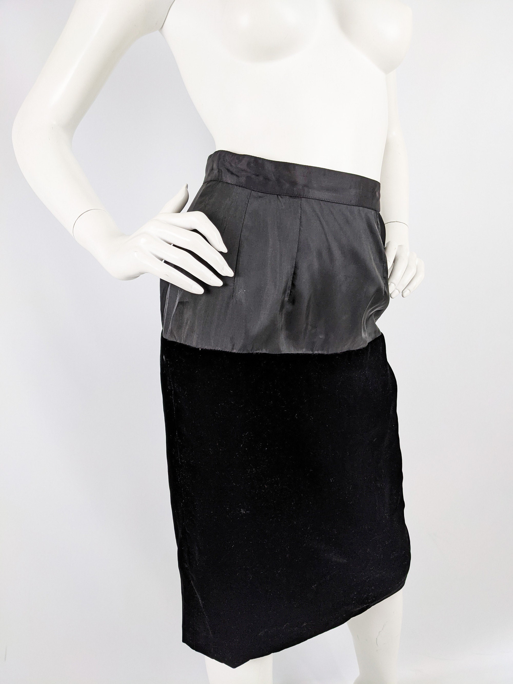 80年代イタリア製　イスタンテのシルクスカート ベリーダンス 25ヤード・ジプシースカート ヴィンテージサリー 偏光