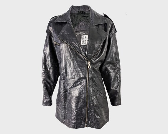 80s MICHAEL HOBAN North Beach Leather Jacket Women Biker - Etsy
