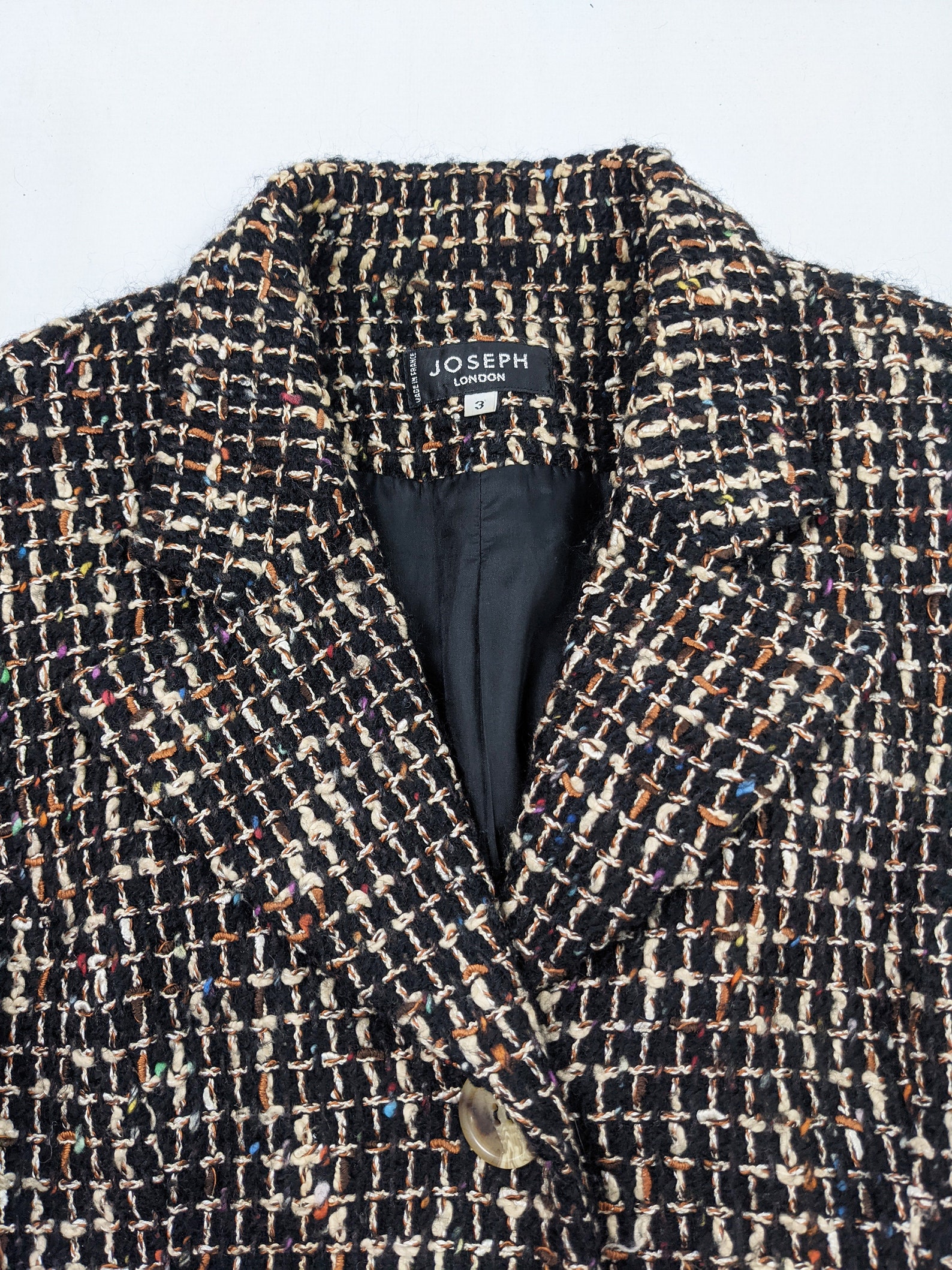 Vintage JOSEPH Jacket Tweed Jacket Women Wool Blazer - Etsy