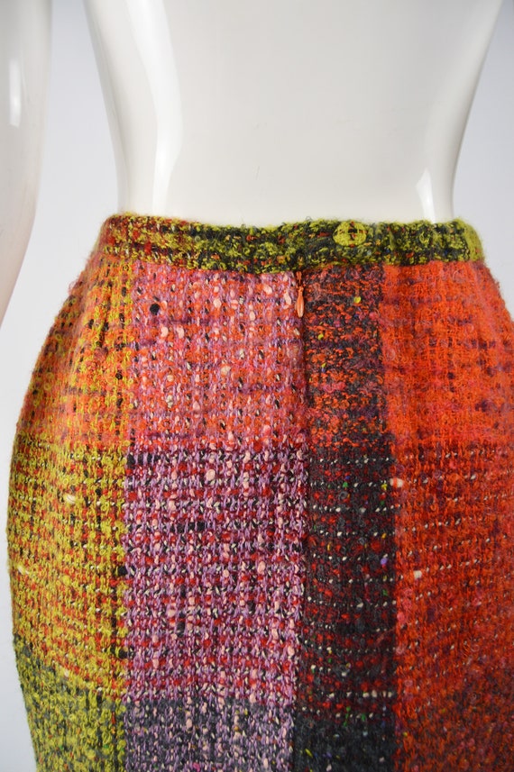 Vintage CHRISTIAN LACROIX Skirt Multicoloured Che… - image 7