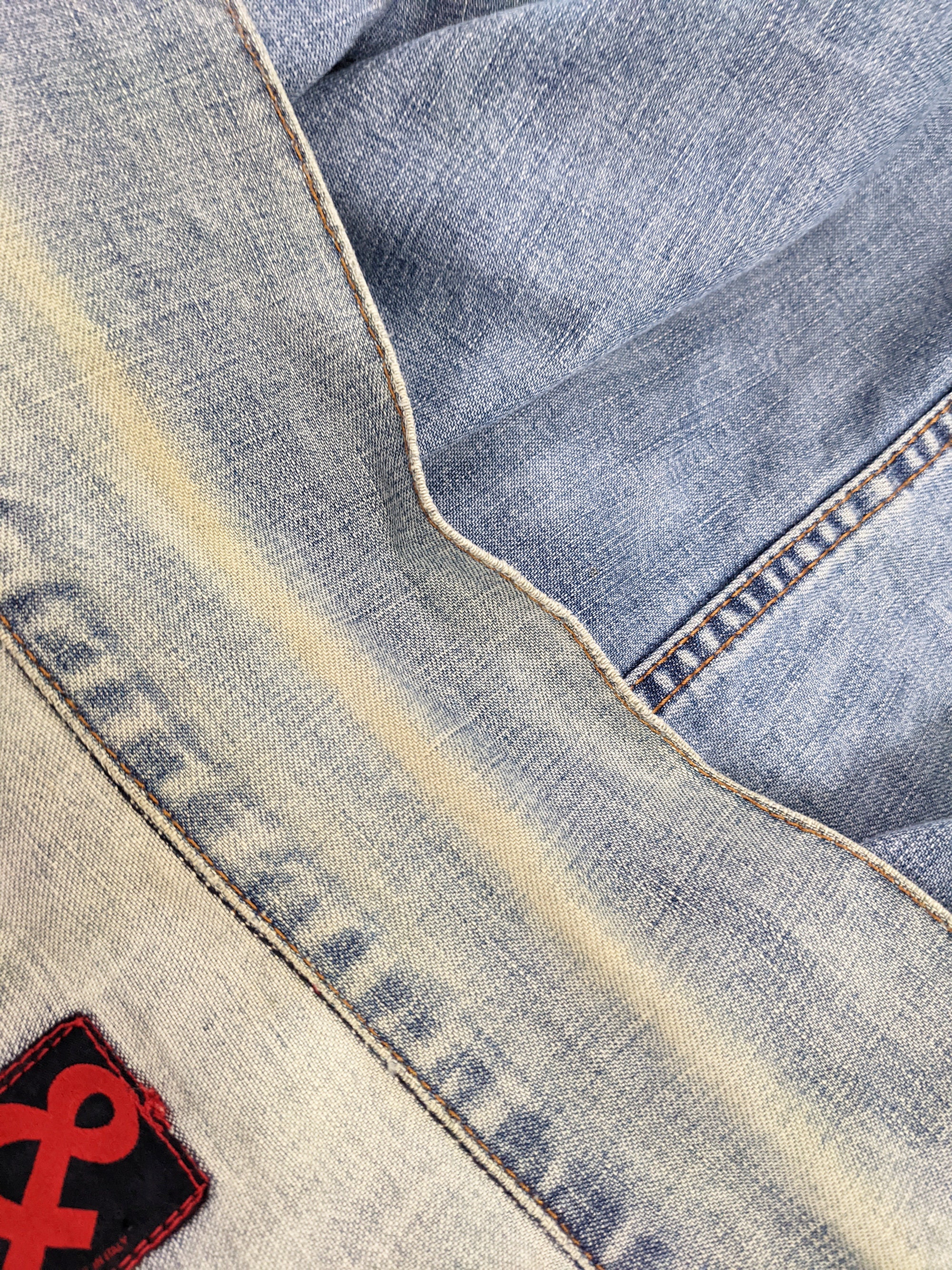 Vintage Dolce and Gabbana Denim Jacket, Stone Wash Trucker, 90s D