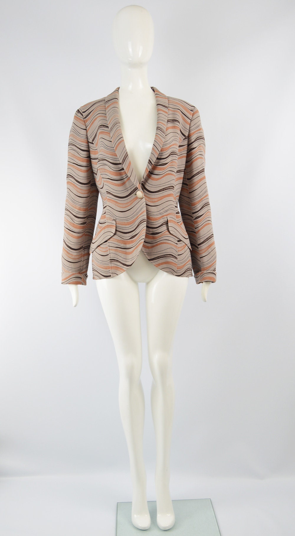 Vintage 80s MILA SCHON Jacket, Wool Crepe, Nipped Waist, Womens Blazer, Designer Vintage, Hourglass Jacket, Taupe Grey, Abstract Print - Etsy UK Vintage 80s MILA SCHON Jacket, Wool Crepe, Nipped Waist, Womens Blazer, Designer Vintage, Hourglass Jacket, Taupe Grey, Abstract Print - Etsy UK