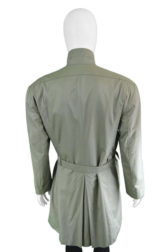 Vintage THIERRY MUGLER Coat Mens trenchcoat, khak… - image 6