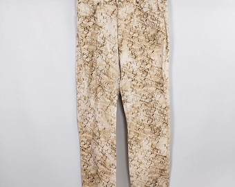 Vintage Trussardi Jeans Mens All Over Logo Print Lightweight Trousers Jeans