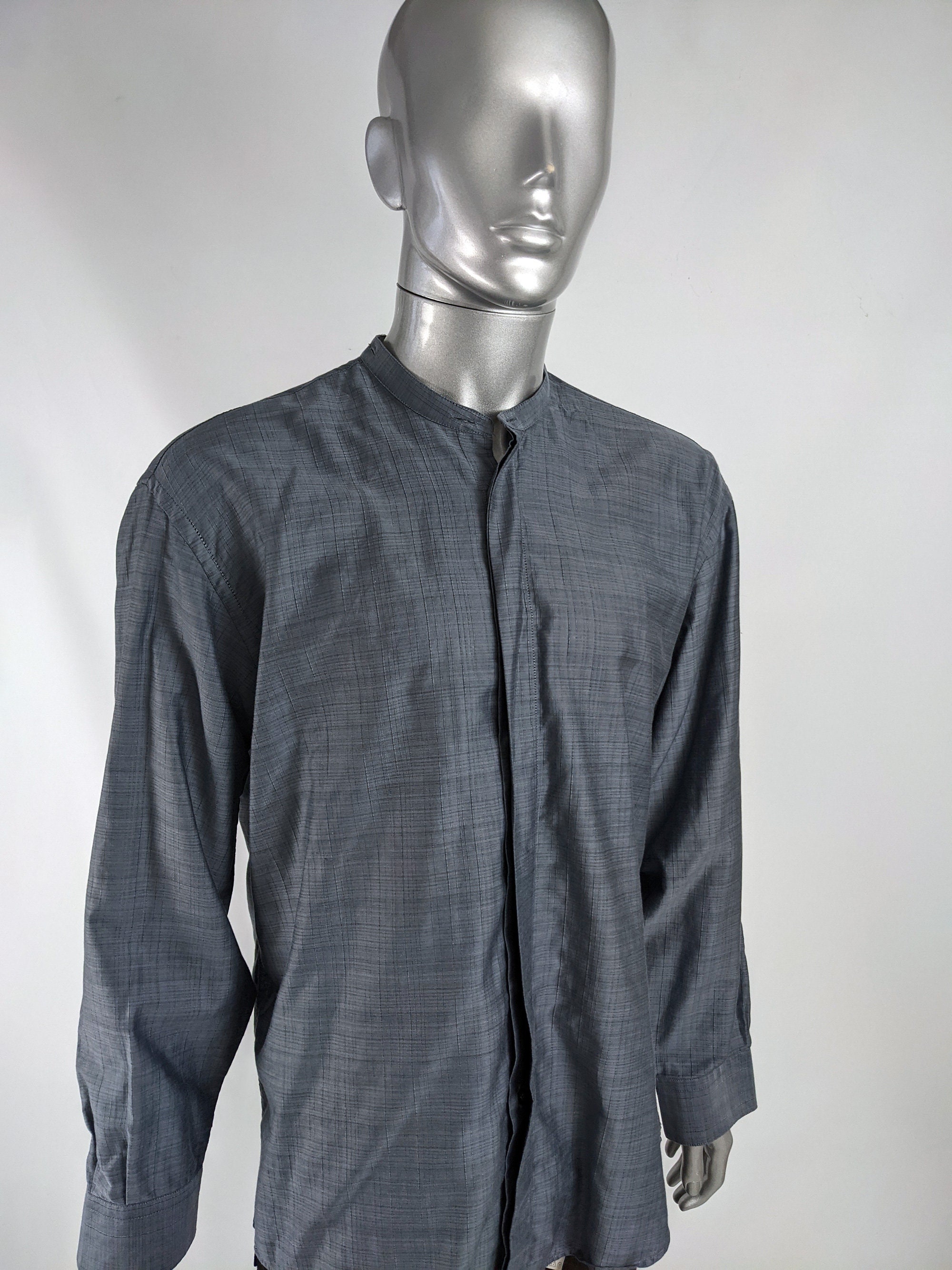 Vintage GIANFRANCO FERRE Shirt Detachable Collar Mens Formal