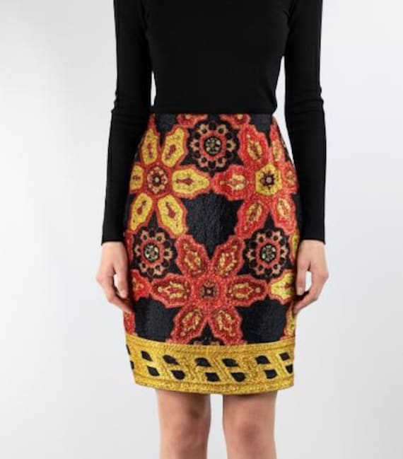 Gianfranco Ferre GF Women's Off White A-Line Skirt US 26 IT 40 | UK
