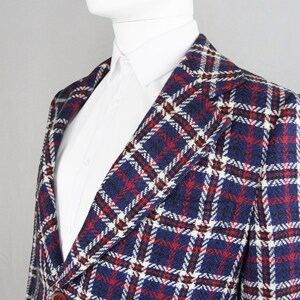 Vintage 60s 70s Checked Wool Blazer Mens Mod Blazer 1960s Sport Coat ...