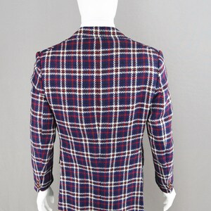 Vintage 60s 70s Checked Wool Blazer Mens Mod Blazer 1960s Sport Coat ...