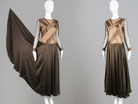 Vintage 70s LOUIS FERAUD Dress Haute COUTURE Dres… - image 1