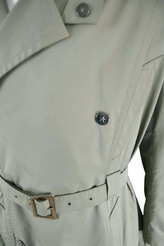 Vintage THIERRY MUGLER Coat Mens trenchcoat, khak… - image 9