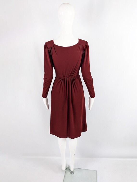 Vintage 70s Frank Usher Dress Evening Dress Wine … - image 6