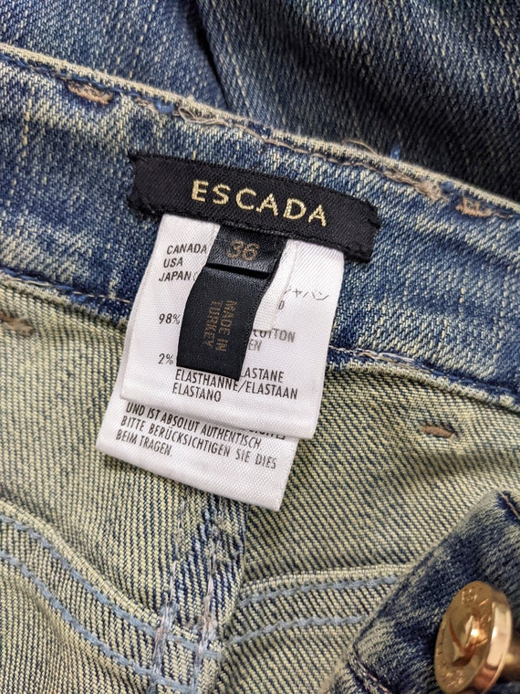 Escada Pants Vintage Y2k Jeans Women Bootcut Jeans Denim Beaded Sequin Mid  Rise Escada Jeans Small S -  Canada