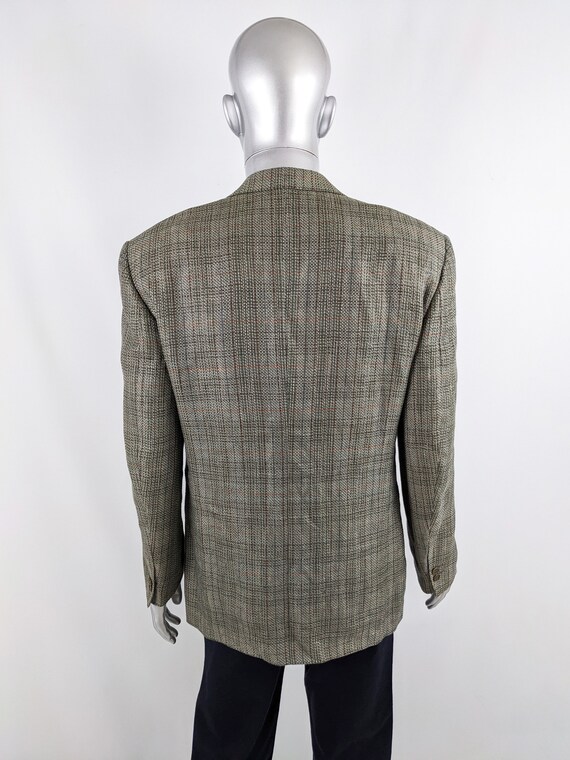 MISSONI Mens Vintage Linen Blazer Silk & Wool Twe… - image 4