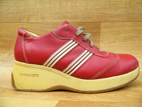 zapatos skechers rojas
