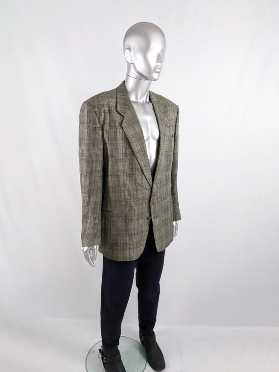 MISSONI Mens Vintage Linen Blazer Silk & Wool Twe… - image 3