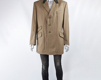90s JOSEPH HOMME Mens Chesterfield Coat Designer Vintage 90s JOSEPH HOMME Mens Chesterfield Coat Designer Vintage