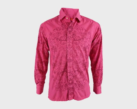 christian lacroix dress shirts Christian LaCroix White Contemporary Fit Long Sleeve Mens 14 1/2