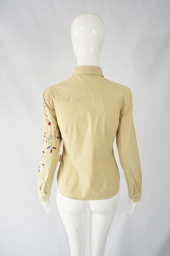 KRIZIA Embroidered Blouse Long Sleeve Shirt for W… - image 8
