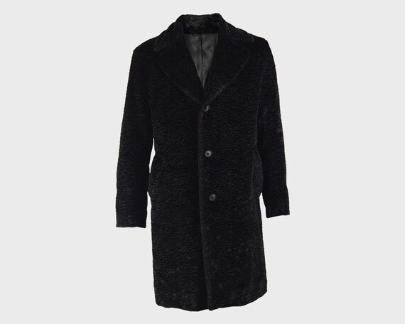 NICOLE FARHI Mens Faux Fur Coat Vegan Fake Fur Gen