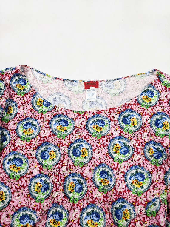Vintage KENZO Top Women Long Sleeve T Shirt Flora… - image 6
