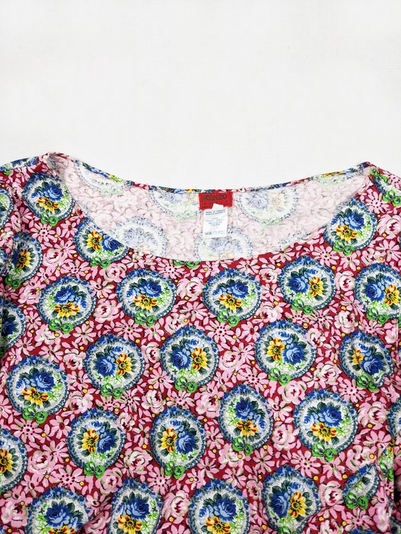 Vintage KENZO Top Women Long Sleeve T Shirt Flora… - image 6