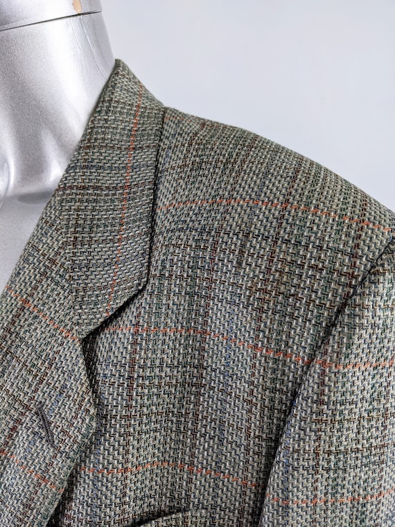 MISSONI Mens Vintage Linen Blazer Silk & Wool Twe… - image 6