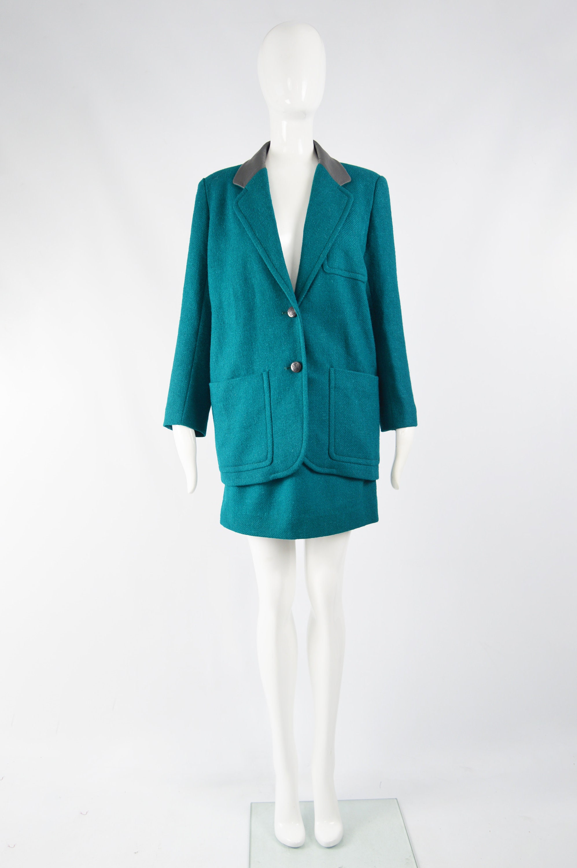 PIERRE BALMAIN 80s Skirt Suit 2 Piece Ensemble Womens Blazer - Etsy UK