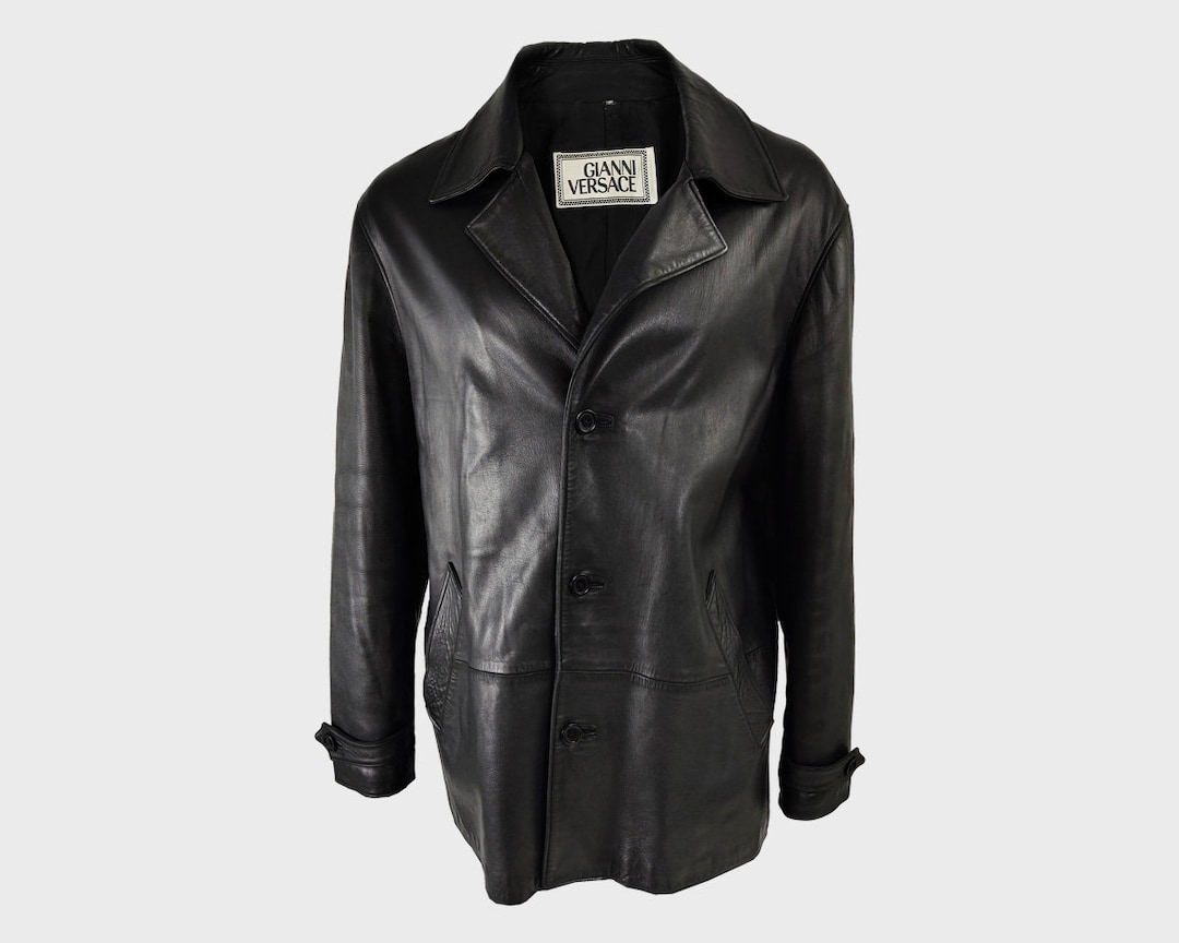 Vintage GIANNI VERSACE Mens Leather Jacket, Buttery Soft Real Leather Coat, Minimalist Jacket, Versace Leather Overcoat, Hip Length Jacket - Etsy Vintage GIANNI VERSACE Mens Leather Jacket, Buttery Soft Real Leather Coat, Minimalist Jacket, Versace Leather Overcoat, Hip Length Jacket - Etsy